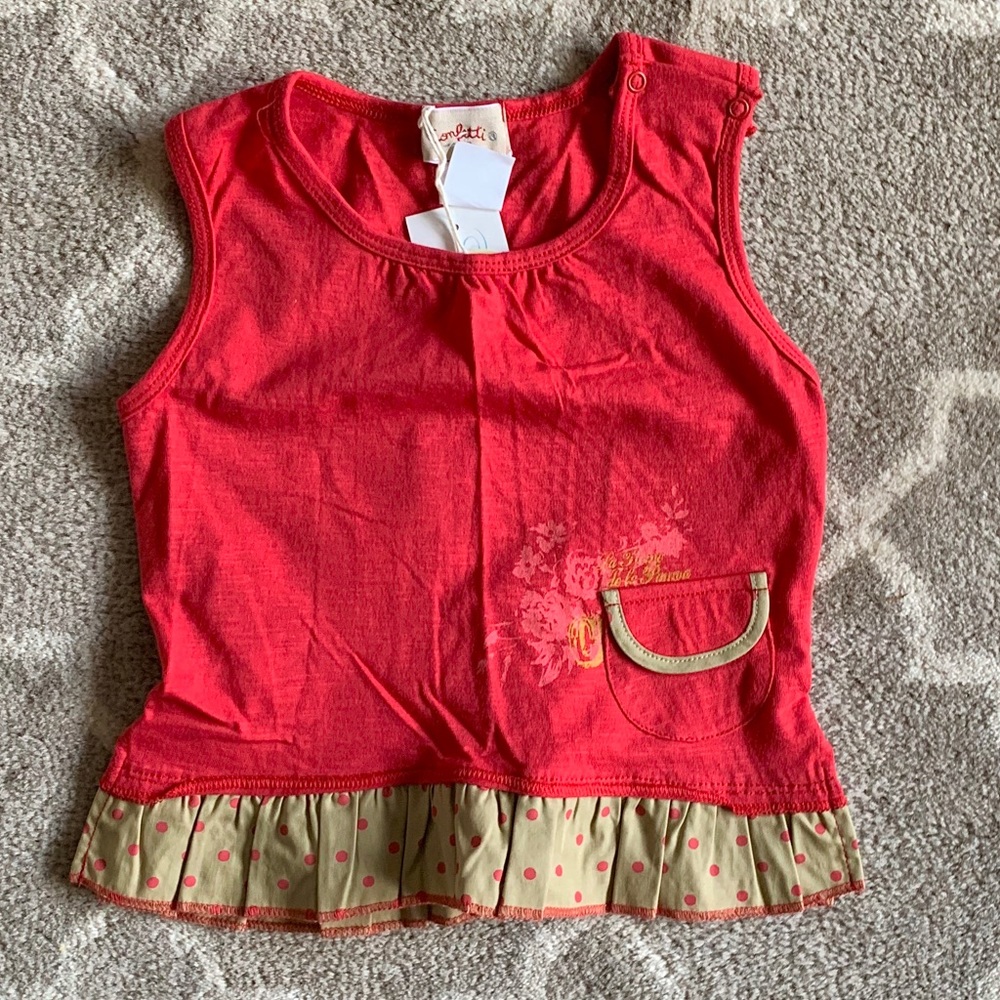 NWT Confetti France top